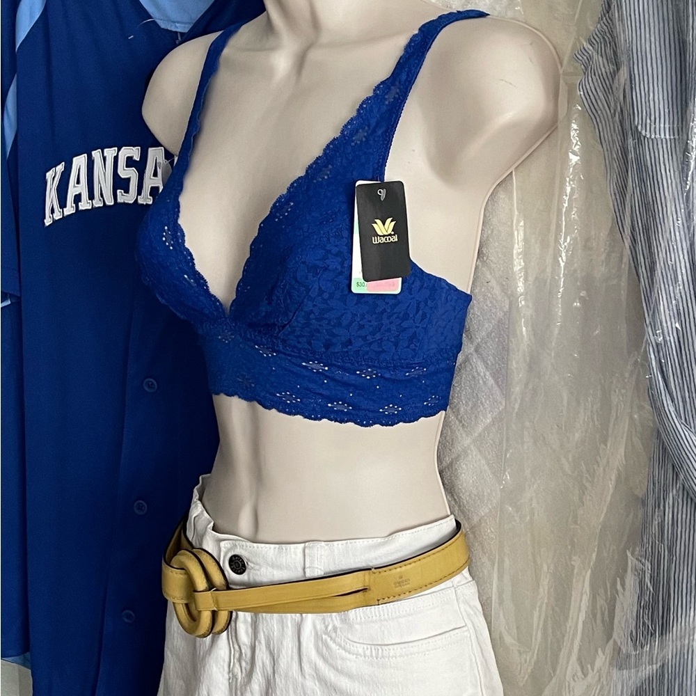 New Wacoal Vibrant Blue Lace Bralette